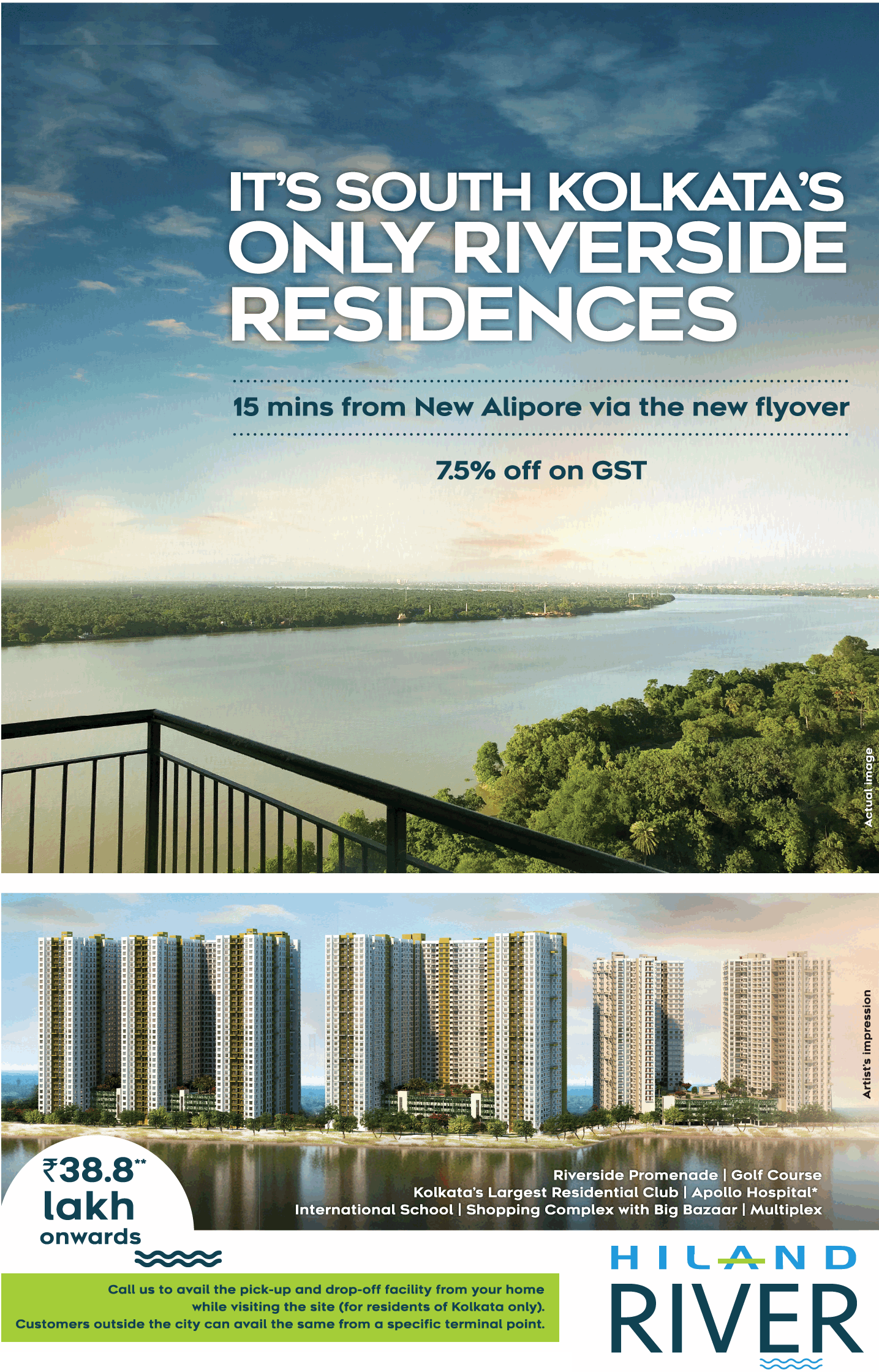 Hiland River launching riverside residences in Kolkata Update